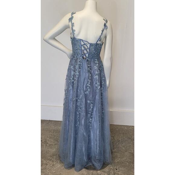 NWT Periwinkle Blue Formal Gown Prom Dress Wedding Party Bridesmaid MOTB - Picture 6 of 15